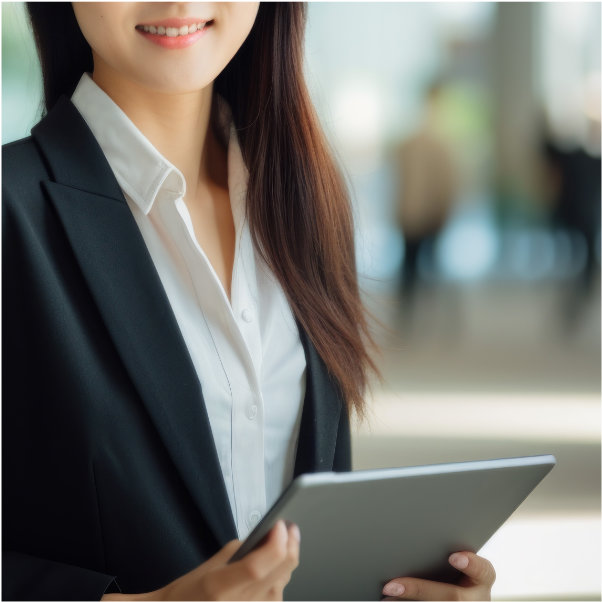 フォーマルな会議や
懇親会での装いに