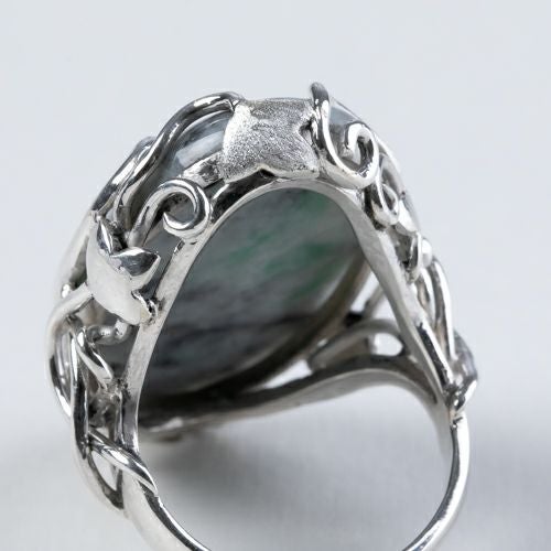 翡翠シルバーリング