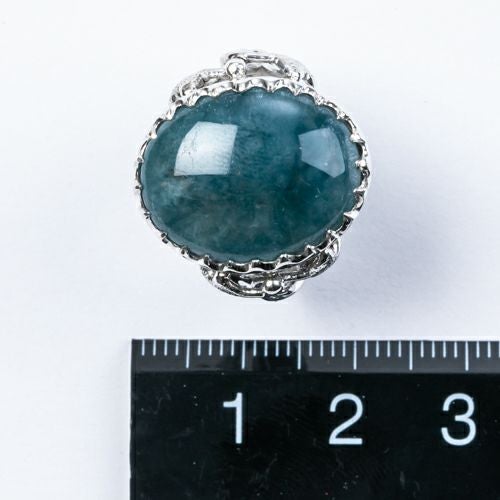 翡翠シルバーリング