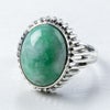 翡翠シルバーリング