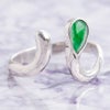 翡翠シルバーリング