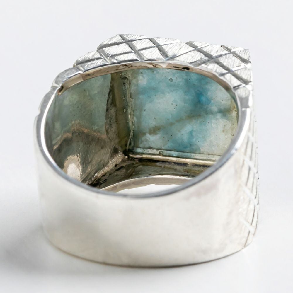 翡翠シルバーリング