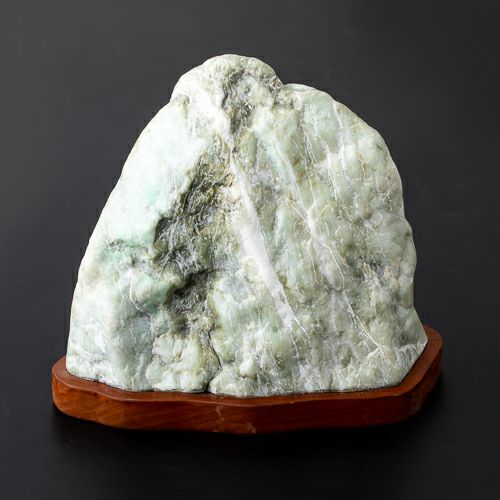 プレミアム・山の頂・床の間用・4.4kg】（プレミアム濃緑色ヒスイ