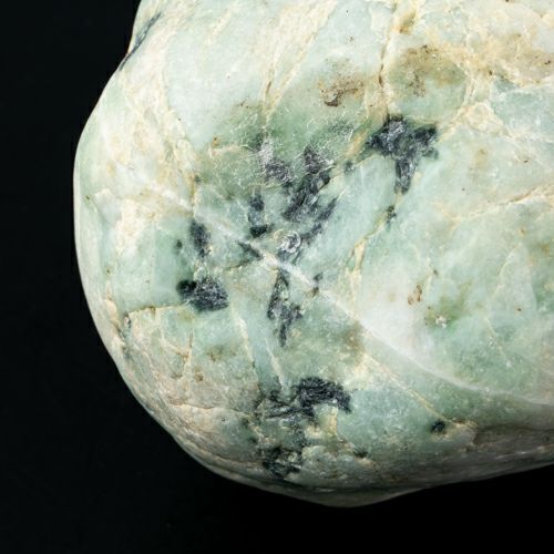 海石・貝殻付着・緑色模様・親不知海岸産・1.0kg】（高品質濃緑色
