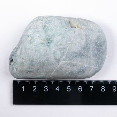 海石・薄グリーン・透明感良し・宮崎海岸産・303g】（高品質濃緑色