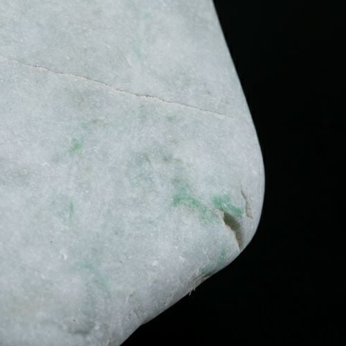 海石・グリーン模様・透明感良し・親不知海岸産・694g】（高品質濃緑色