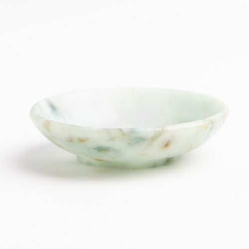 【珍品】翡翠 急須 硬玉ヒスイ 翡翠彫刻 高級茶道具 糸魚川 夜光杯 カラカラ 落ち着きある薄緑・透明感良し・艶良し・容量：13cc】（高品質淡緑色