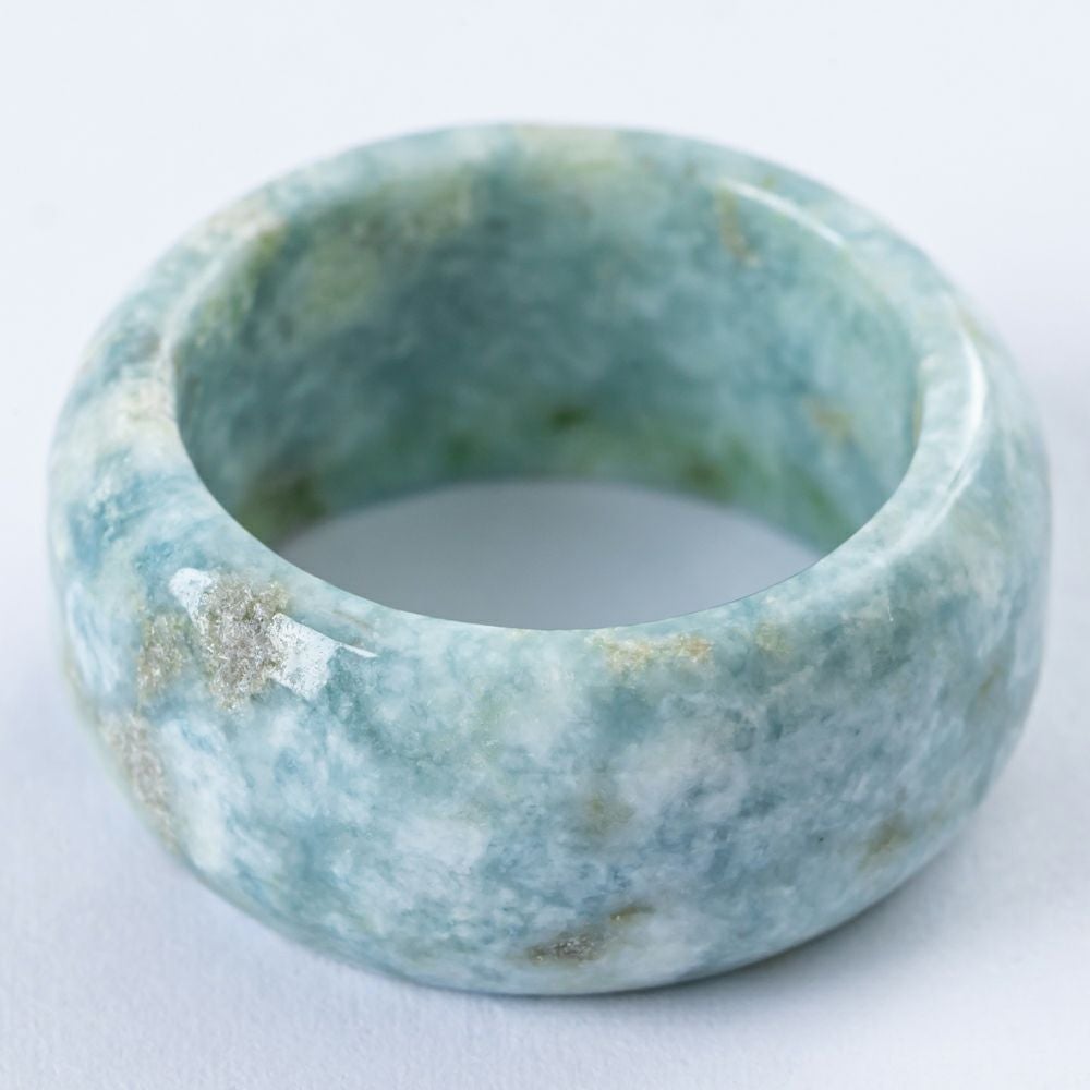 指輪／青色（入コン沢）ヒスイ | 糸魚川翡翠工房こたき