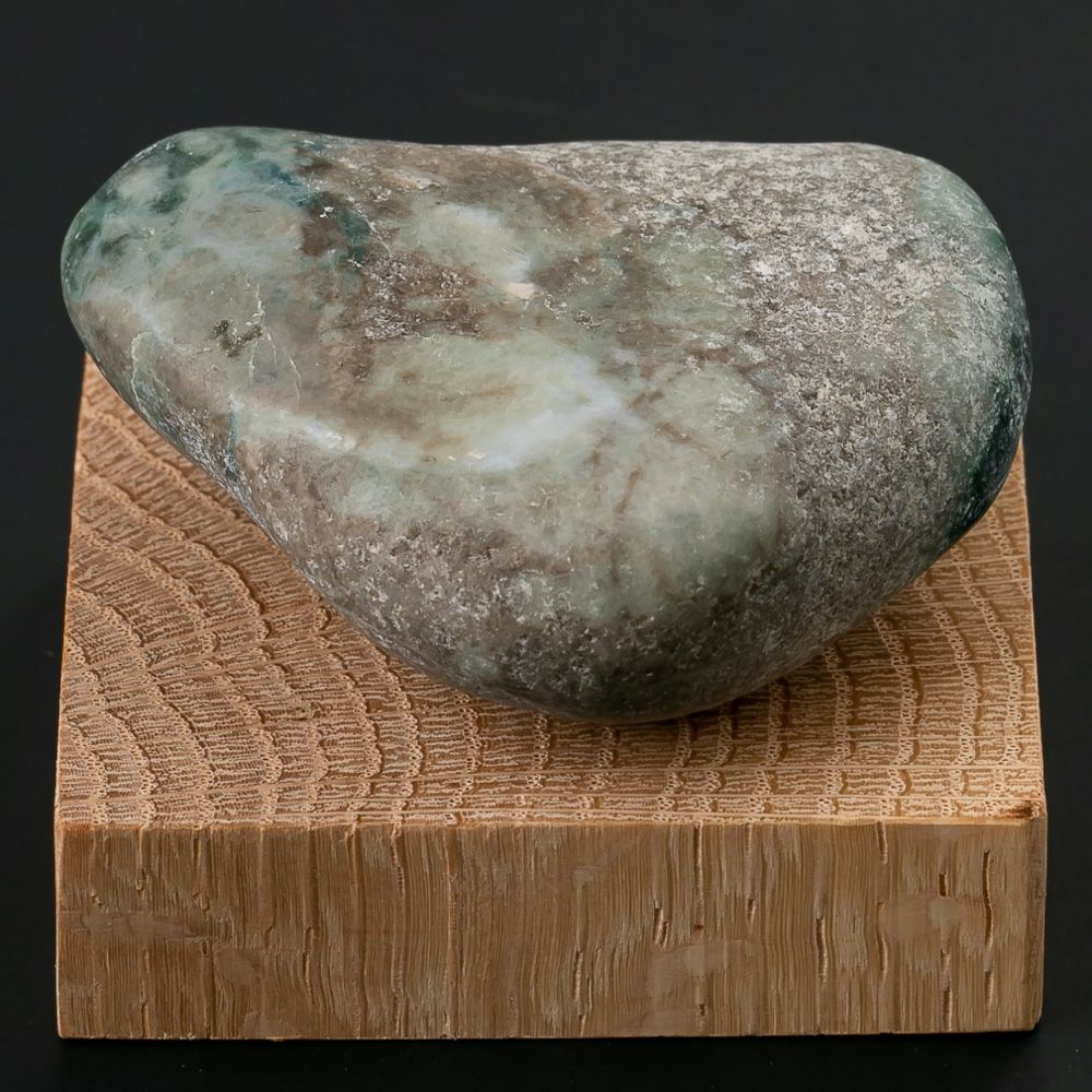 入コン沢・青緑色・灰色・110g】（高品質青/濃緑色ヒスイ）糸魚川天然