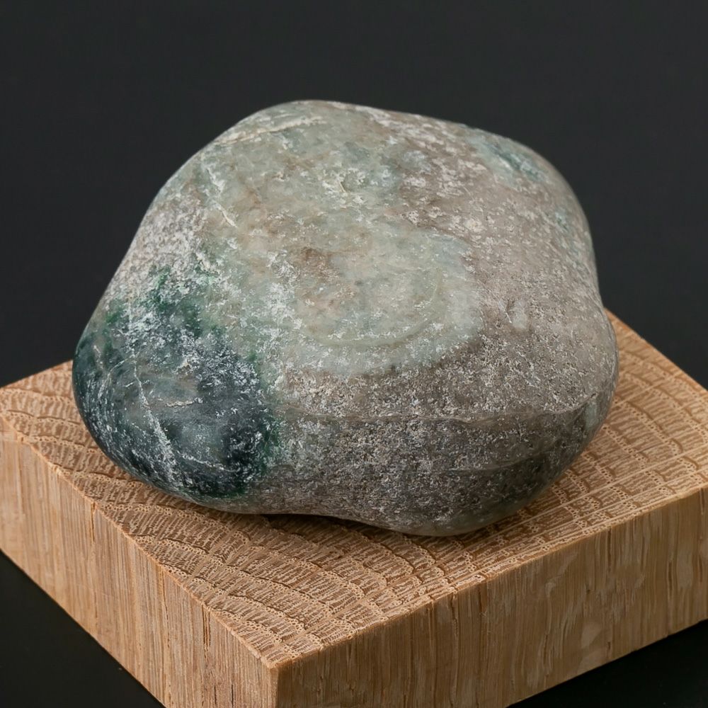 入コン沢・青緑色・灰色・110g】（高品質青/濃緑色ヒスイ）糸魚川天然