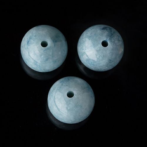 青色10mm玉・1玉より購入可能です】（高品質青色ヒスイ）糸魚川天然