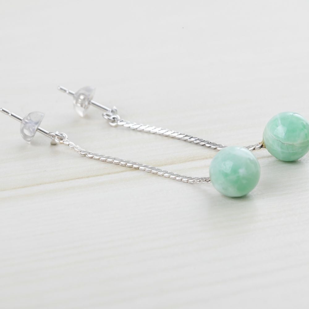 翡翠イヤリング