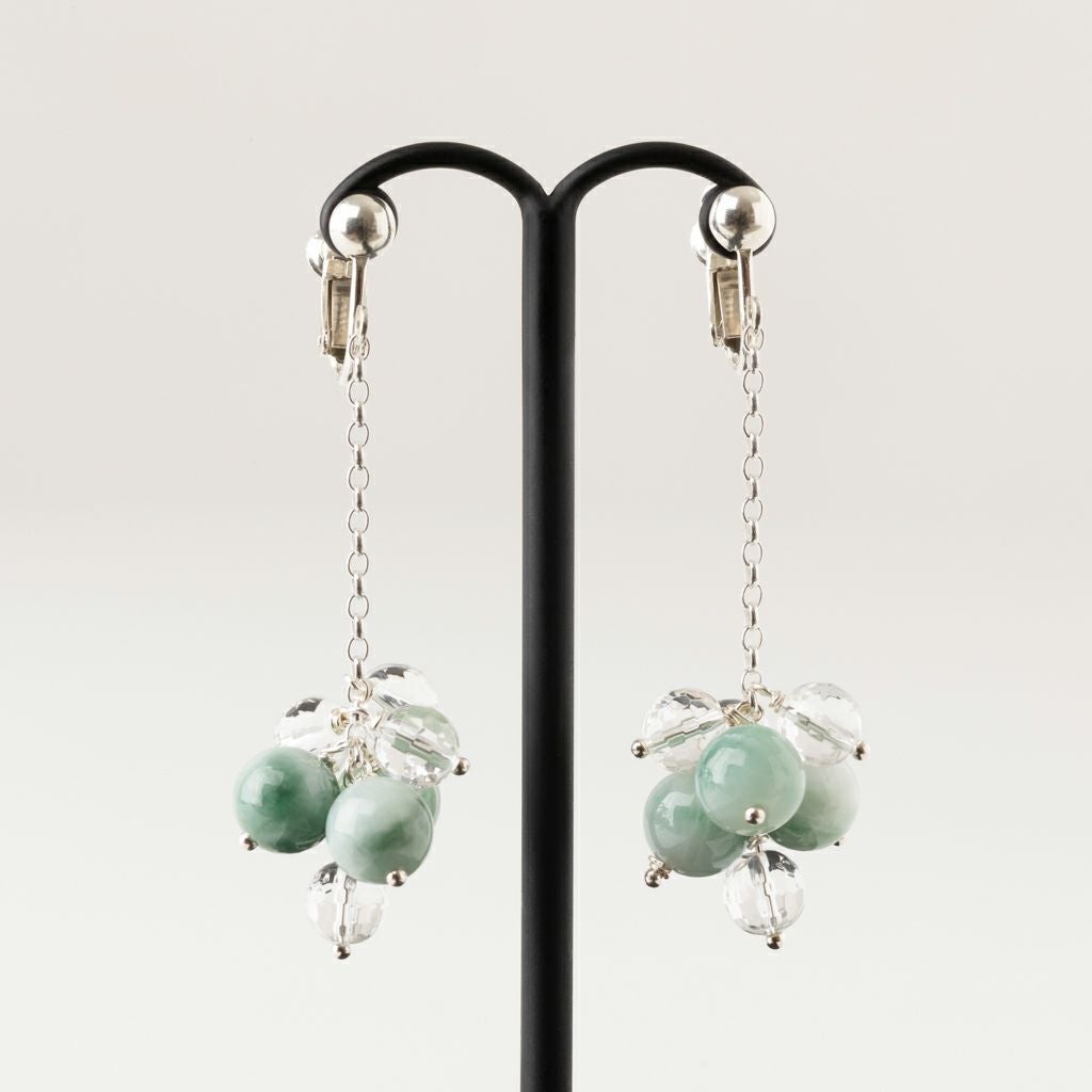 翡翠イヤリング