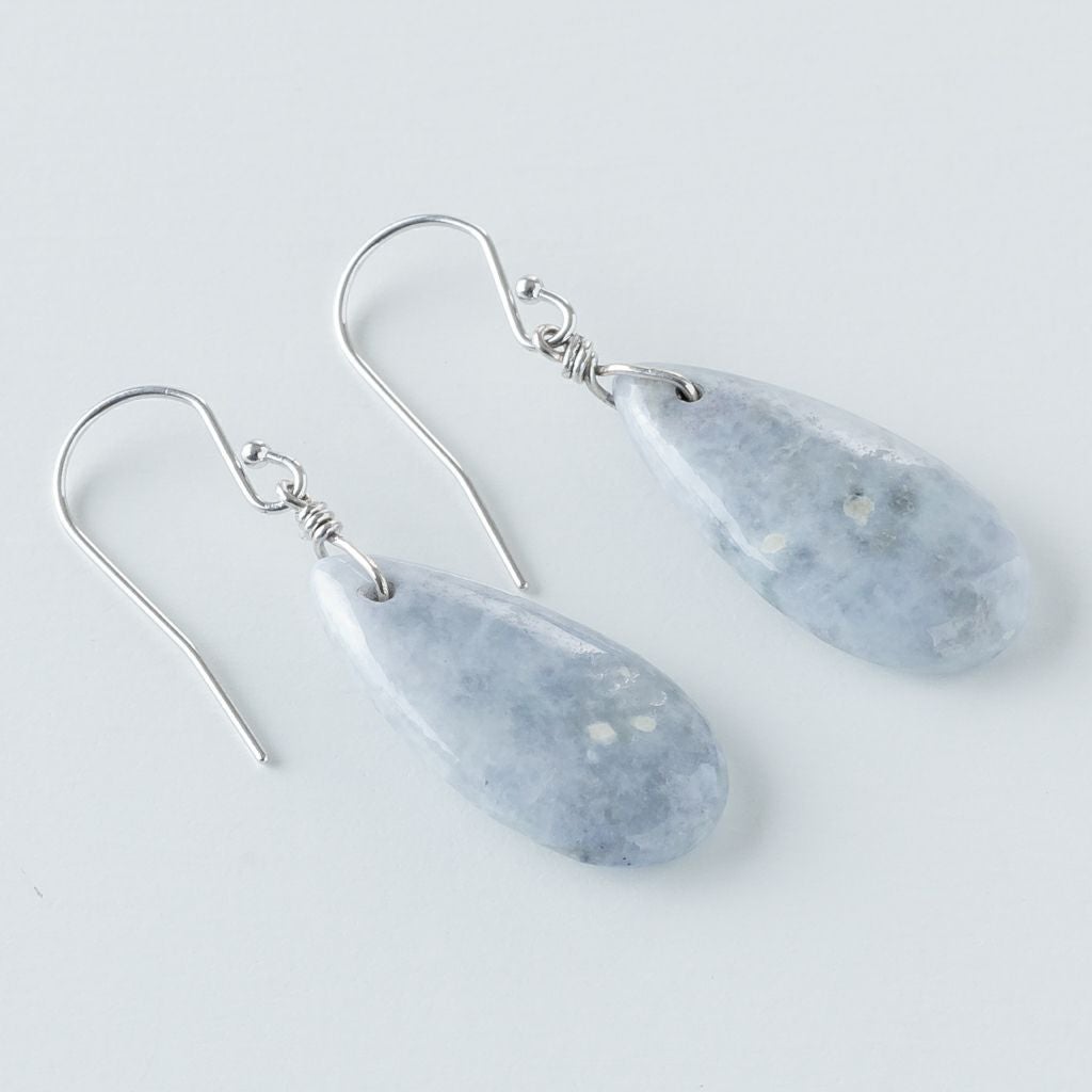ピアス／紫・ラベンダー色ヒスイ | 糸魚川翡翠工房こたき