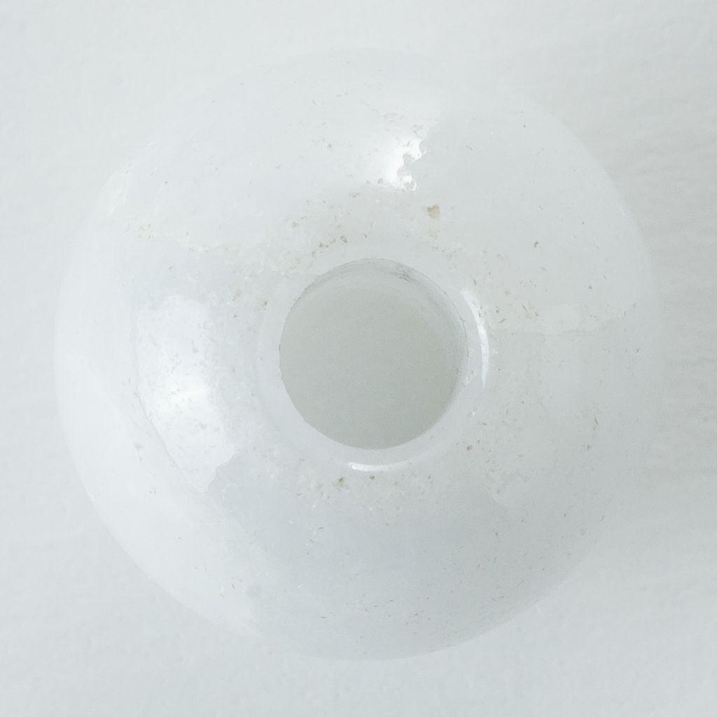 14mm大玉・清楚な白・透明感良し・艶良し】（高品質白色ヒスイ）糸魚川