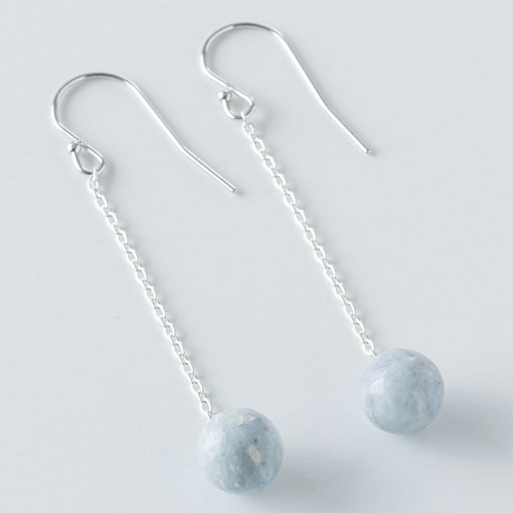 ピアス／紫・ラベンダー色ヒスイ | 糸魚川翡翠工房こたき