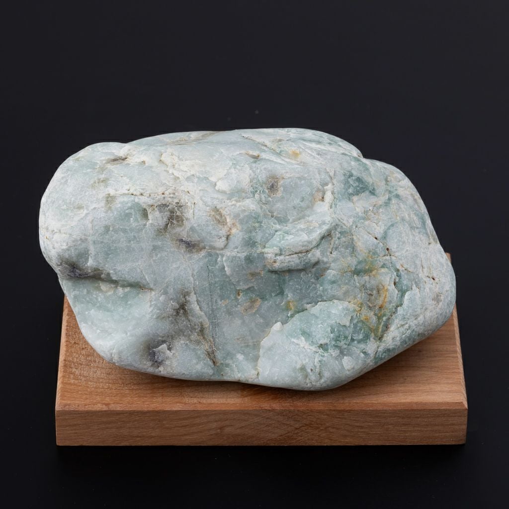 海石・親不知産・1,020g】（高品質淡緑色ヒスイ）糸魚川天然翡翠原石