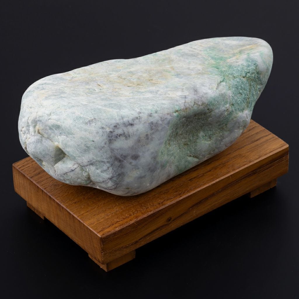 プレミアム・海石・淡緑青色・2,900g】（プレミアム淡緑青色ヒスイ