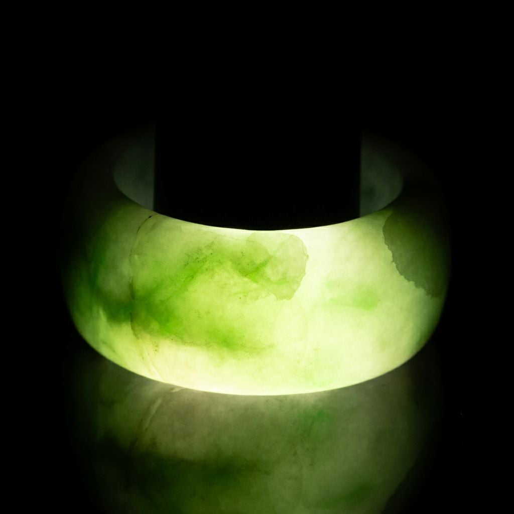 20号・プレミアム・幅広・艶美麗】（プレミアム濃緑色ヒスイ）糸魚川